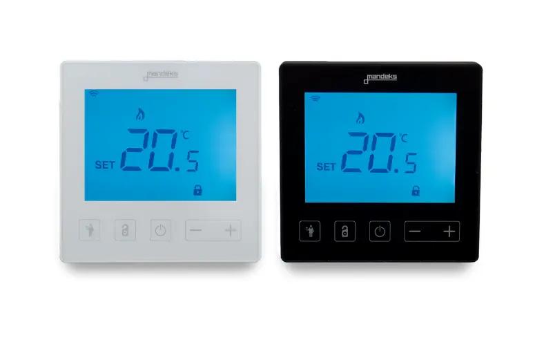 Hologic hotel thermostat with reception communication module